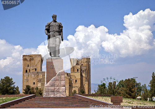 Image of Statue of Timur in Shahrisabz, Uzbekistan