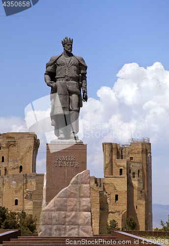 Image of Statue of Timur in Shahrisabz, Uzbekistan