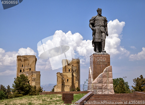 Image of Statue of Timur in Shahrisabz, Uzbekistan