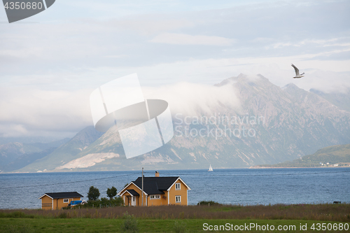 Image of lonely yellow house