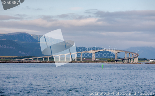 Image of bridge above a fjord