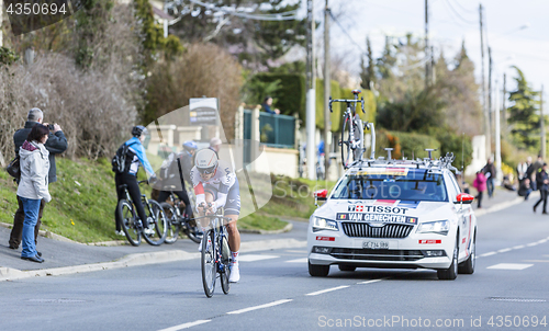 Image of The Cyclist Jonas van Genechten - Paris-Nice 2016