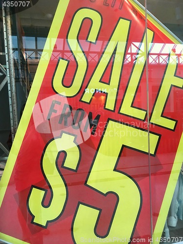 Image of Retail sale sign