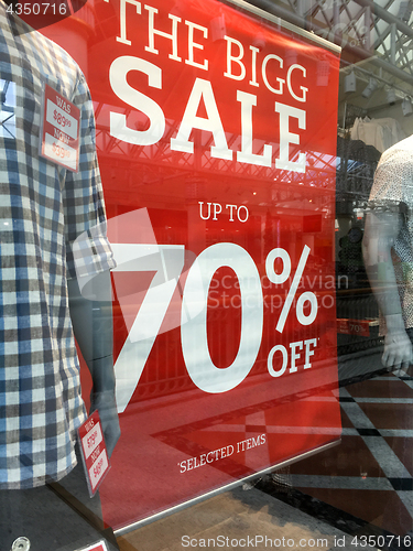 Image of Mens fashion boutique Sale Sign 