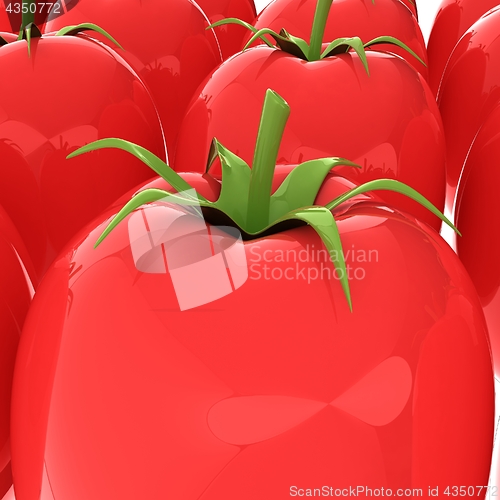 Image of tomato. 3d illustration