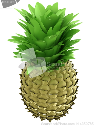 Image of pineapple.3d illustration