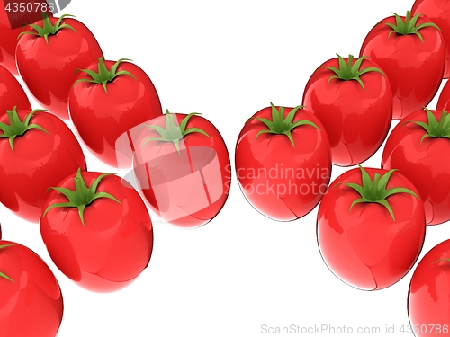 Image of tomato. 3d illustration