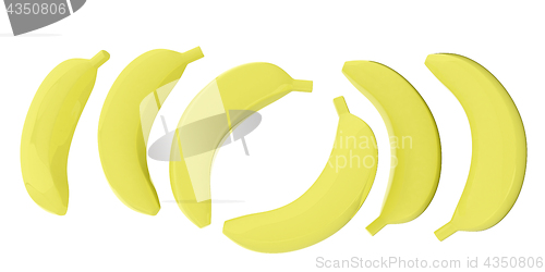 Image of bananas. 3d illustration