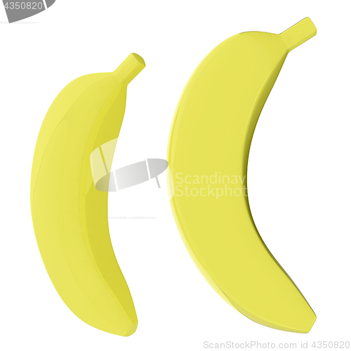 Image of bananas. 3d illustration