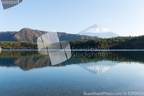 Image of Fuji Mountain and Lake saiko