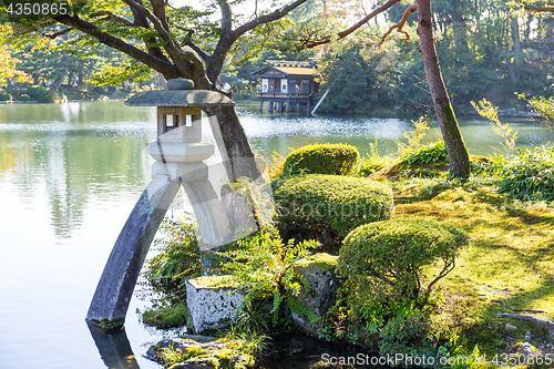 Image of Beautiful garden in Kanazawa City