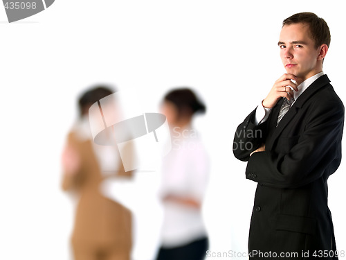Image of Young business team