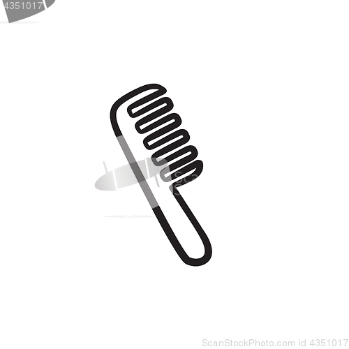 Image of Comb sketch icon.