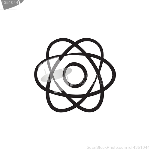 Image of Atom sketch icon.