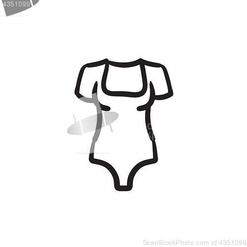 Image of Bodysuit sketch icon.