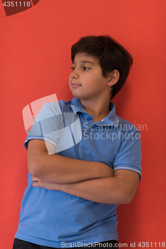 Image of Portrait of a happy young boy