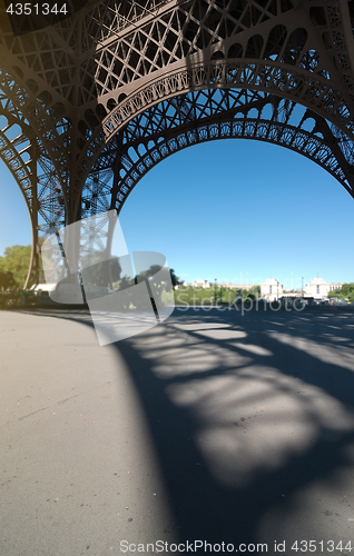 Image of Eiffel tower view inside