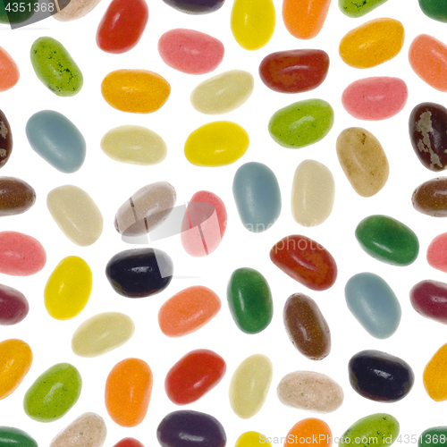 Image of Seamless pattern of assorted jelly beans