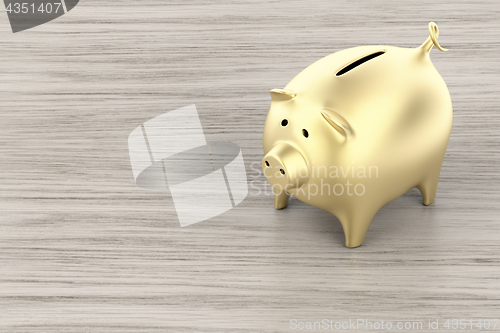 Image of Golden piggy bank