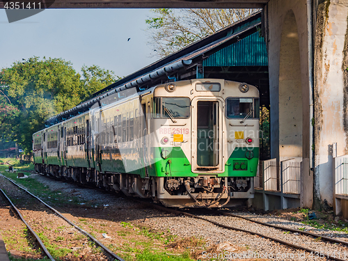 Image of Commuter train at Yangon Central Railway Station