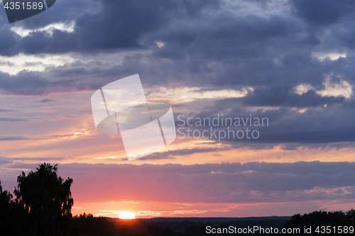 Image of Sunset sky