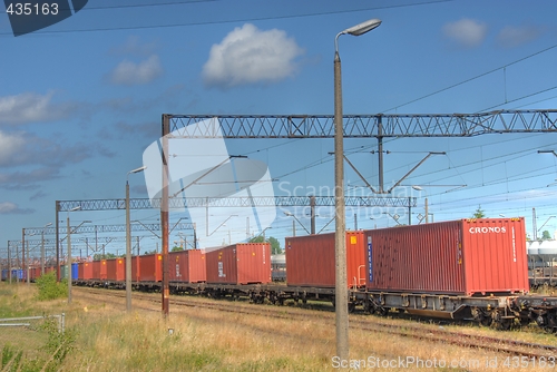 Image of Electrical train wires