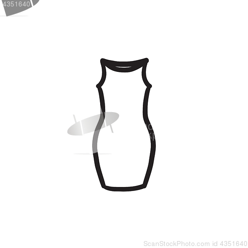 Image of Dress sketch icon.