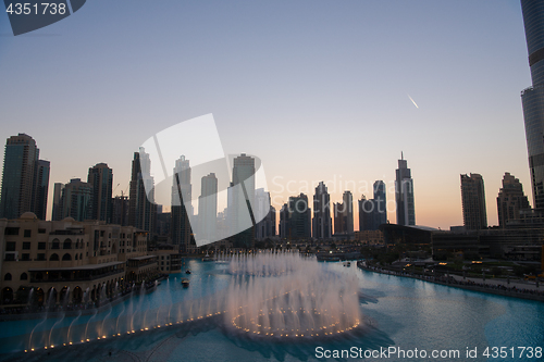 Image of musical fountain in Dubai