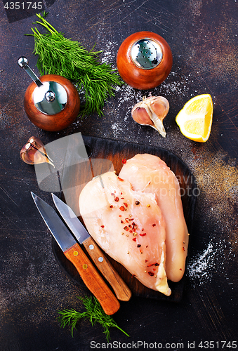 Image of raw chicken fillets