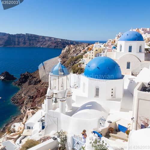 Image of Traditional greek village of Oia, Santorini island, Greece.