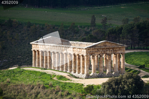 Image of Segesta, ancient Greek temple, Sicily, Italy.