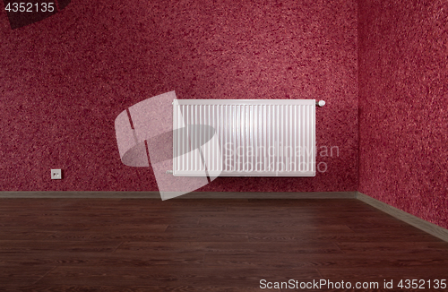 Image of white heating radiator 