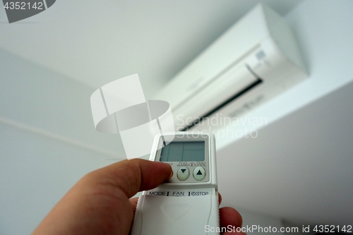 Image of Turning on of air conditioning