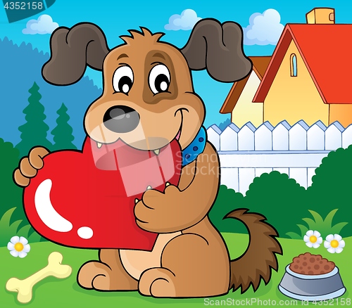 Image of Valentine dog theme image 2