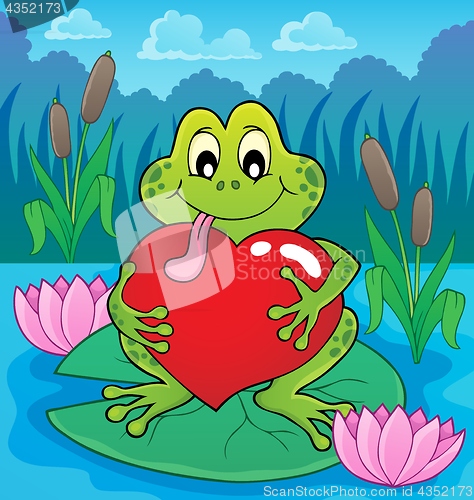 Image of Valentine frog theme image 4