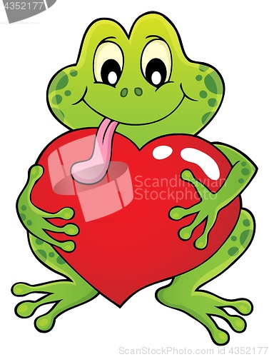 Image of Valentine frog theme image 1