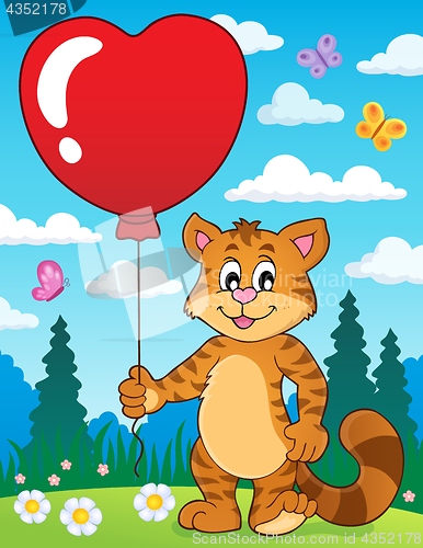 Image of Valentine cat theme image 3