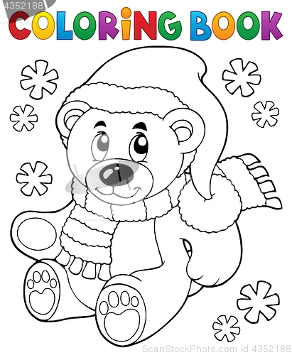 Image of Coloring book teddy bear theme 3