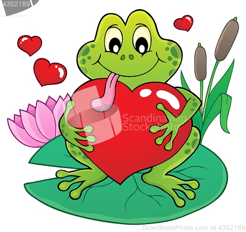 Image of Valentine frog theme image 2