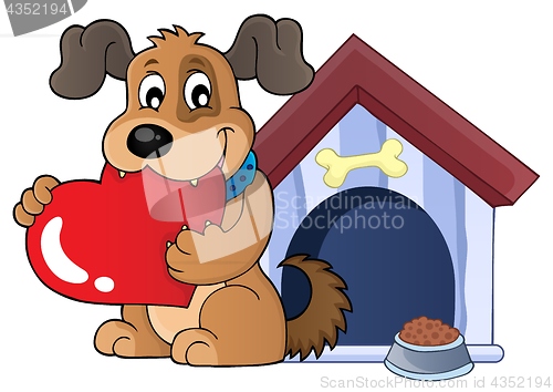 Image of Valentine dog theme image 3