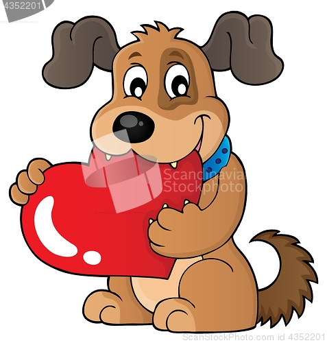 Image of Valentine dog theme image 1