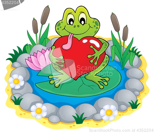 Image of Valentine frog theme image 3