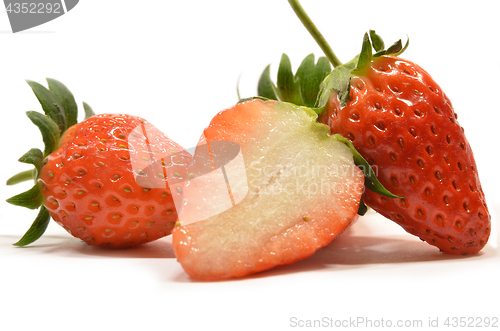 Image of Strawberry fruits isolated