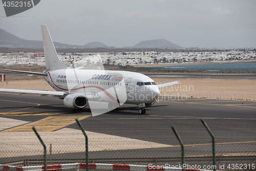 Image of ARECIFE, SPAIN - APRIL, 15 2017: Boeing 737 - 300 of COBREX Tran