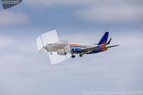 Image of ARECIFE, SPAIN - APRIL, 15 2017: Boeing 737-300 of Jet2holidays 