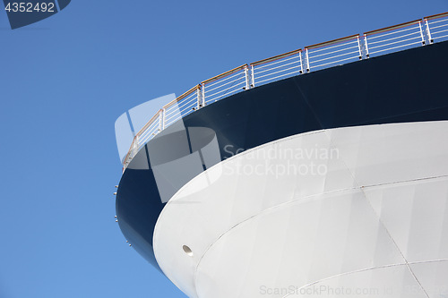 Image of Cruise ship hull.
