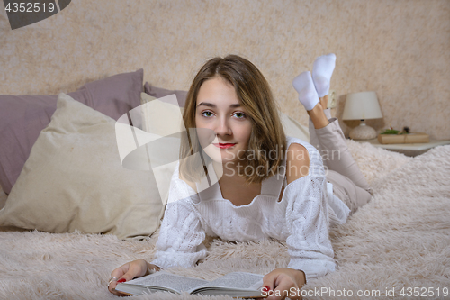 Image of A girl with a book