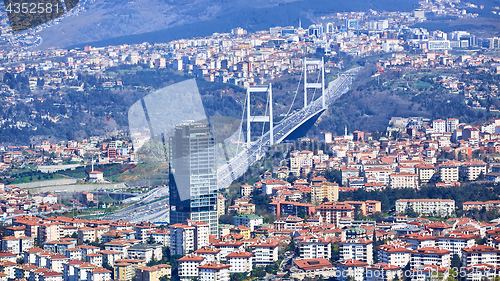 Image of Fatih Sultan Mehmet Bridge. Istanbul,Turkey