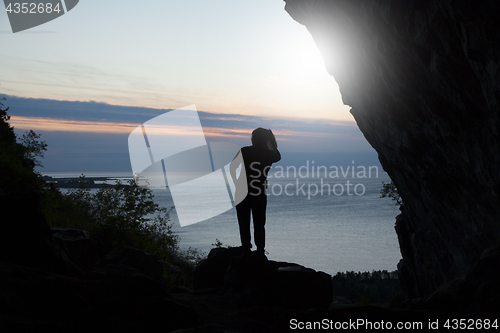 Image of Woman in a Cave