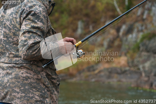 Image of Fisherman at the Altai river